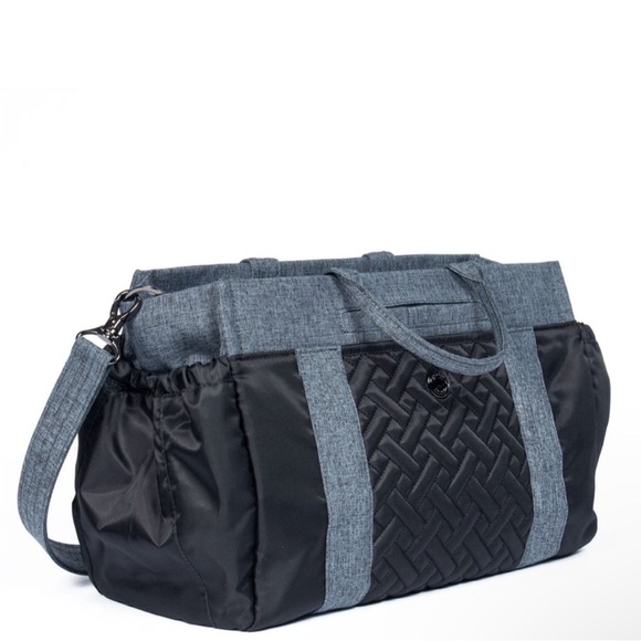 Lug Romper 2 Convertible Tote Crossbody Bag Black w/Grey Accents BNWOT - Picture 2 of 14